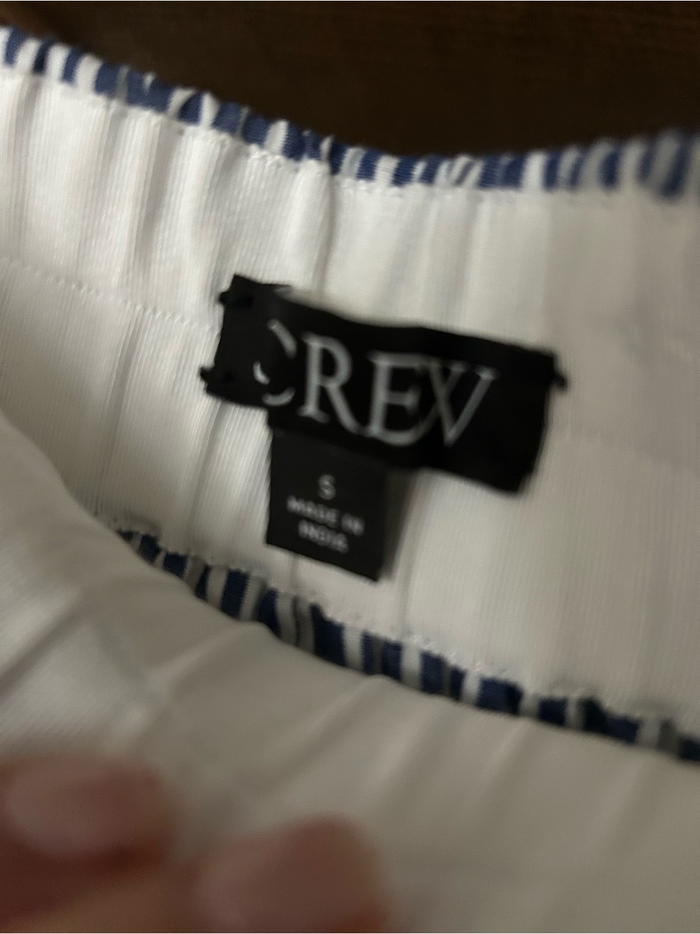 J Crew Blue and White Striped Pleated Maxi Skirt - Picture 3 of 3
